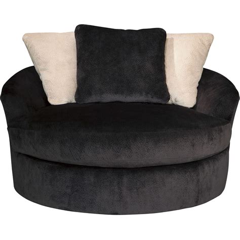 Wrapped in a chunky heavyweight chenille fabric with a delightful. Picture Of Oversized Round Swivel Chair : Mandem ...
