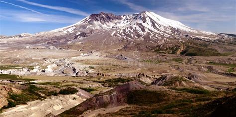 Mount St Helens Active Volcano Stock Photo Image Of Huge Covered