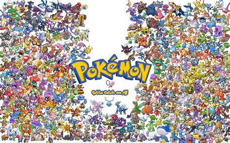 All The Pokemon Pokémon Wallpaper 33957610 Fanpop