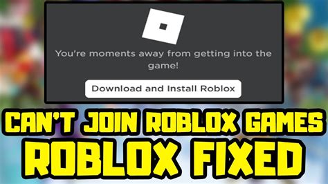 How To Fix Cant Join Roblox Games Bug Youtube