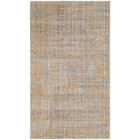 Well woven isometry gold & grey modern geometric triangle pattern 5' x 7' area rug soft shed free easy to clean stain resistant. Safavieh Valencia Grey/Gold 3 ft. x 5 ft. Area Rug-VAL104E-3 - The Home Depot