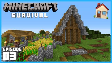 Minecraft Survival Lets Play 116 Ep3 The Starter Home Youtube
