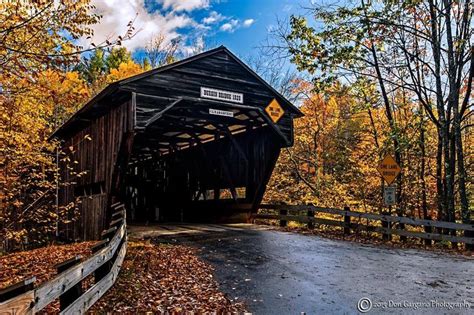 Durgin Covered Bridge 1828 Spanning The Cold River Sandwich New