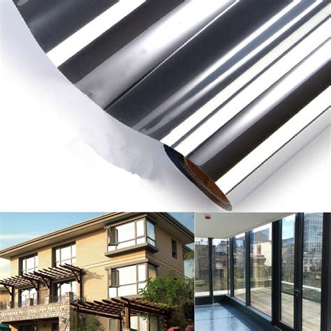 It's not possible to have perfect privacy day and night, without using other. 150x50cm one-way mirror glass sticker reflective ...