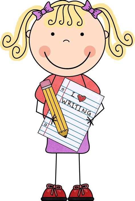 Write Free Clip Art Children Writing Clipart Images Wikiclipart