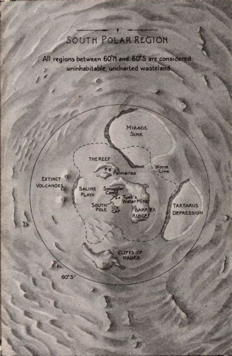 Klaatu A South Polar Map Of Arrakis From Dune House Corrino By