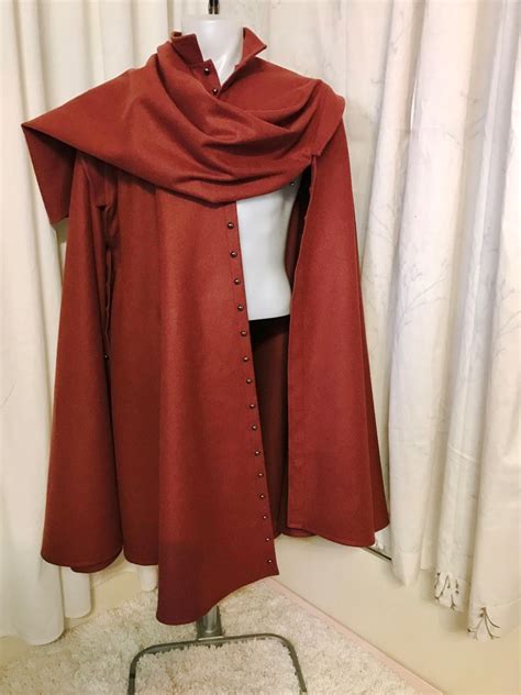 1600 S Style Long Cloak Musketeer Cape In Cinnamon Wool Etsy