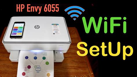 Hp Envy 6055 Wifi Setup Youtube