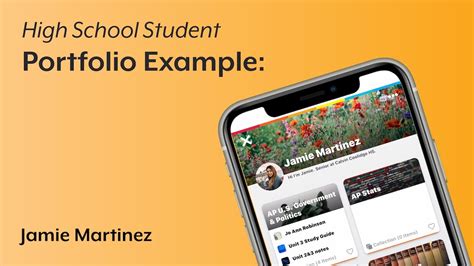 High School Student Portfolio Example Jamie Martinez Youtube