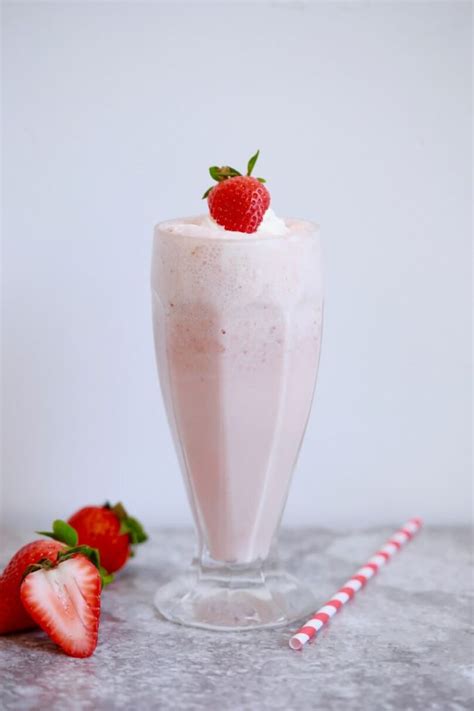 Strawberries And Cream Milkshake Gemmas Bigger Bolder Baking