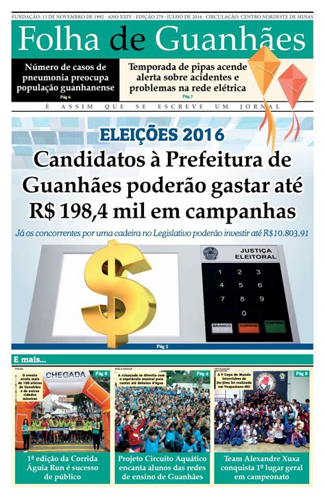 Folha De Guanhães Edição 279 By Folha De Guanhães Issuu