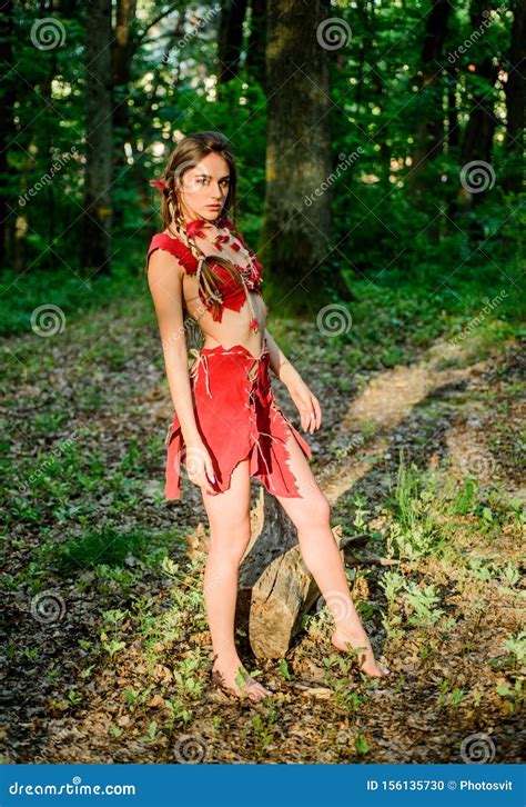 Forest Fairy Living Wild Life Untouched Nature Wild Attractive Woman