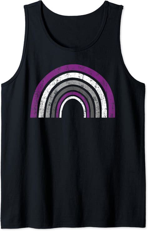 Asexual Rainbow Drip Ace Aromantic Asexuality Pride Tank Top Amazon Co Uk Fashion