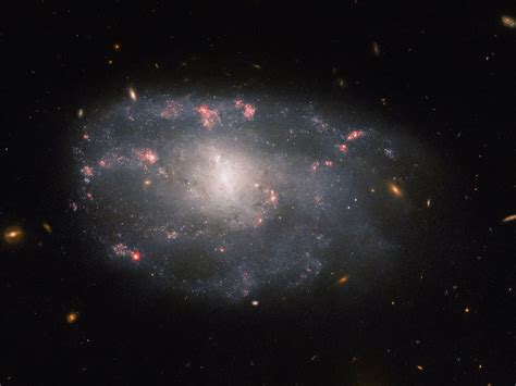 Hubble Space Telescope Observes Irregular Spiral Galaxy Ngc 5486