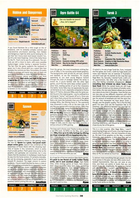 Scan Of The Review Of Turok Shadow Of Oblivion Published In The
