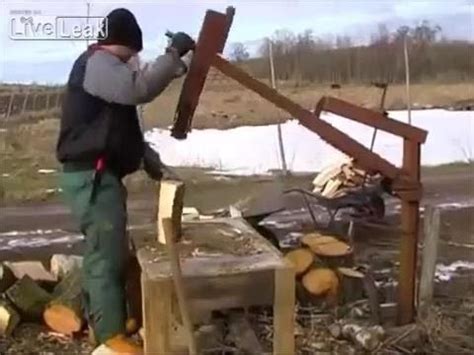 During the video, watch for the many yellow side notes. DIY wood splitter - YouTube
