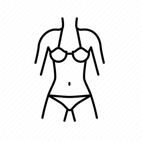 Bikini Swimsuit Woman Beach Summer Icon Download On Iconfinder