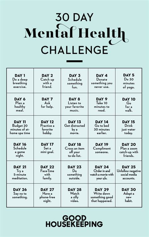 How To Do A 30 Day Mental Health Challenge This Wellness Plan Can
