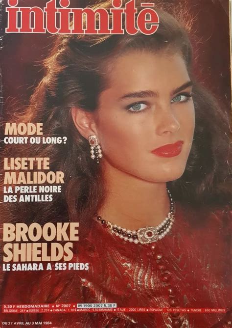 Brooke Shields Covers Intimite Magazine France May 1984 Brooke