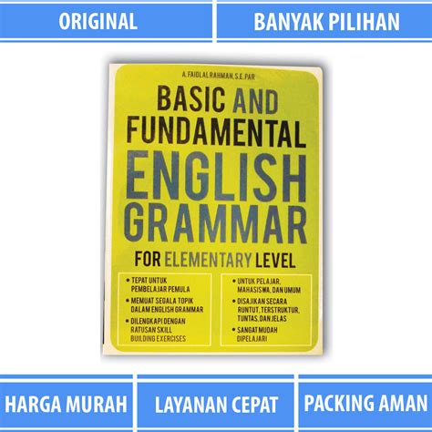 Jual Buku Bahasa BASIC AND FUDAMENTAL ENGLISH GRAMMAR Di Seller TOKO