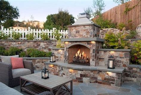 39 The Best Backyard Fireplace Design That You Must Have In 2020 Backyard Fireplace Outdoor
