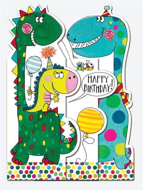 Buy dinosaur birthday & greeting cards from £1.99 at funky pigeon. Rachel Ellen Birthday Dinosaurs Card £2.25