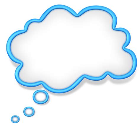 Thought Cloud Bubble Great Powerpoint Clipart For Presentations