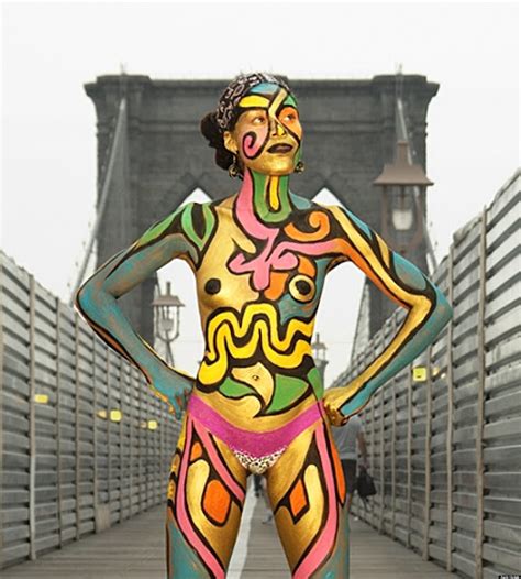 Street Art Andy Golubs Second Annual Body Painting Day In New York City