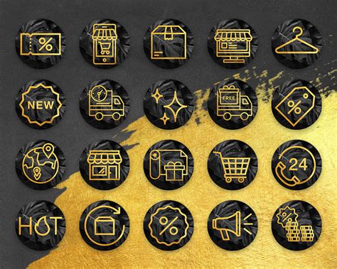 Shop the latest cover highlights deals on aliexpress. Ecommerce Gold Insta Story Covers, Instagram Highlight ...