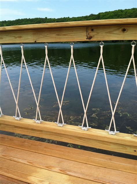 Ropes have tensile strength and so can be used for dragging and lifting. Rope Deck Railing Ideas - Rona Mantar