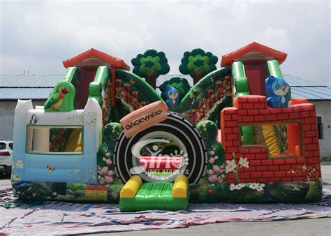 Find & download free graphic resources for amusement park. Jungle theme kids backyard inflatable amusement park with ...