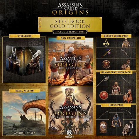 Assassin S Creed Origins Gold Steelbook Edition Playstation