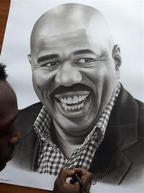 Us Comedian Steve Harvey To Meet Kenyan Pencil Artist Who Drew His Impressive Portrait Ke