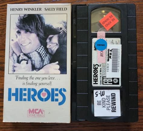 Heroes Vhs Drama 1986 Mca Video Henry Winkler Sally Field Rare Htf