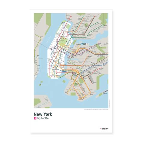 New York Rail Map City Route Map Your Offline Travel Guide