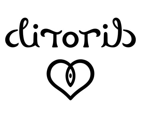 Clitoris Ambigram Tattoo Heart Drawing By Mounir Khalfouf Fine Art