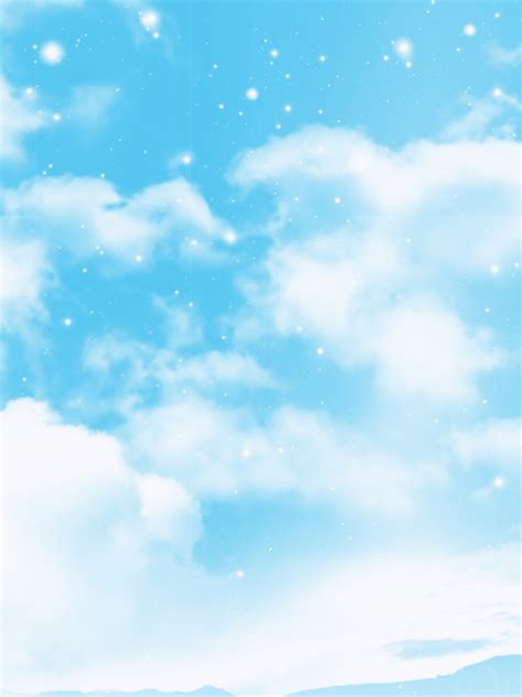 Blue Fresh Blue Sky Blank Cloud Background Material Wallpaper Image For
