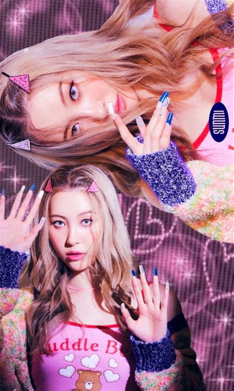 Kpop Soloist Sunmi Wallpaper Edit Y K Cyber Heart Pink Aesthetic You Cant Sit With Us Era Phone