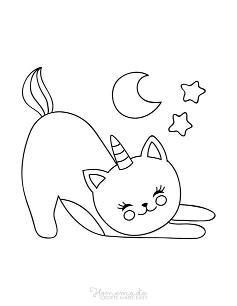 14 Cat Unicorn Coloring Pages Coloring Sarahsoriano