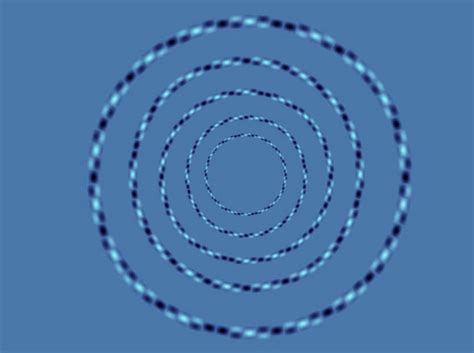 There are five mathematical optical illusions that you can see by clicking on the tabs above. Perfect Circles Optical Illusion