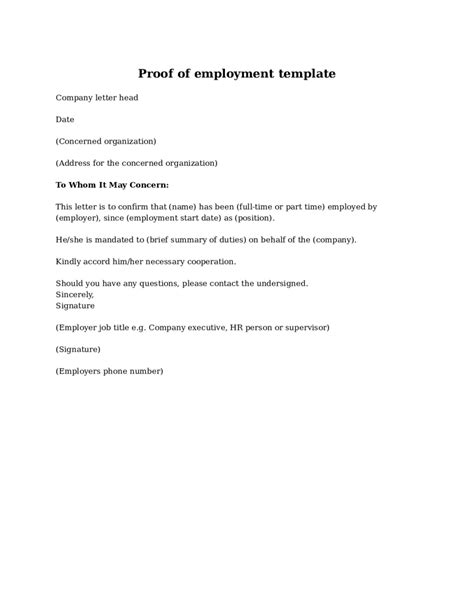 For people looking for an application letter templates for general employment, we offer downloadable and editable templates just for you. 2021 Proof of Employment Letter - Fillable, Printable PDF ...