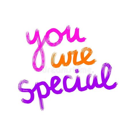 You Are Special Quote Poster Stock Illustration Illustration Of