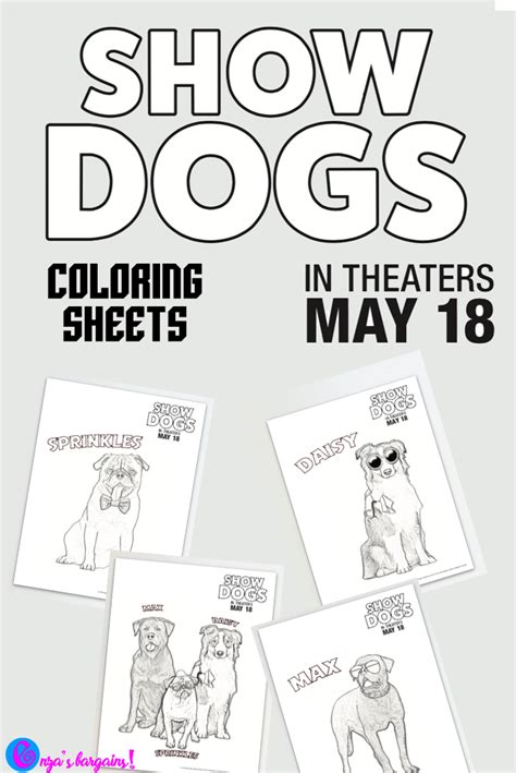 If you think he's cute, print out the matching colour poster, it's part of a. Show Dogs Movie Printable Coloring Pages - Enza's Bargains