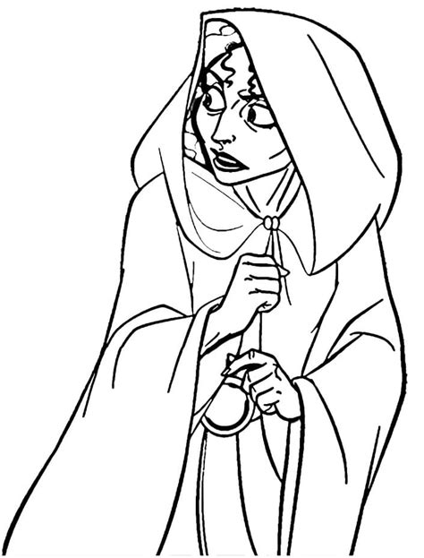 Free Printable Mother Gothel Coloring Pages Coloring Cool