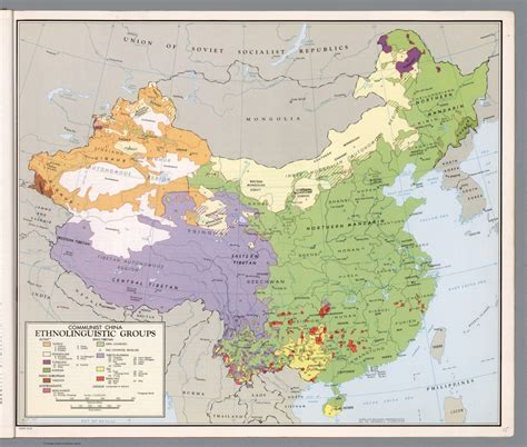 Communist China Ethnolinguistic Groups David Rumsey Historical Map
