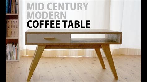 Build A Mid Century Modern Coffee Table Diy Youtube