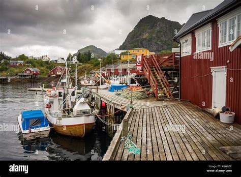 Lofoten Islands Sørvågen Moskenes Norway Stock Photo Alamy