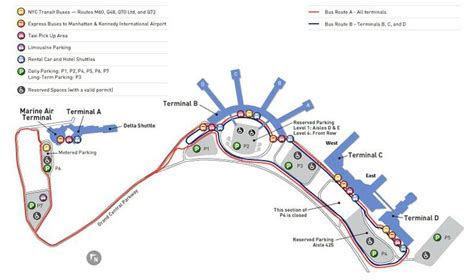 Map Of Nyc Airport Transportation And Terminal