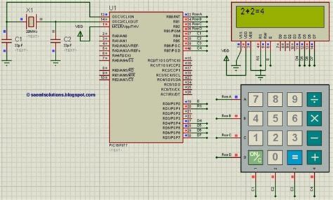 Pic16f877 Based Simple Calculator Project