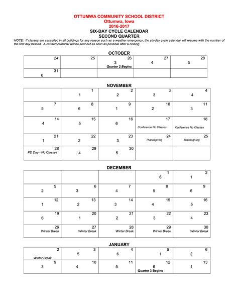 Printable Quarterly Calendar Templates At